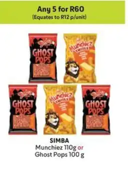 Makro SIMBA Munchiez or Ghost Pops offer