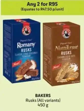 Makro BAKERS Rusks offer