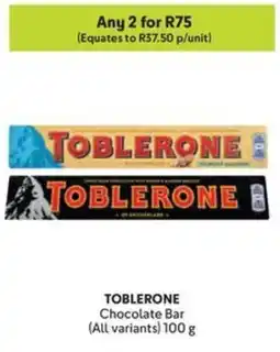 Makro TOBLERONE Chocolate Bar offer