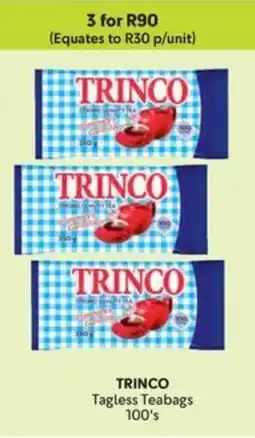 Makro TRINCO Tagless Teabags offer
