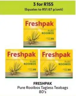 Makro FRESHPAK Pure Rooibos Tagless Teabags offer