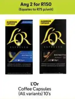 Makro L'Or Coffee Capsules offer