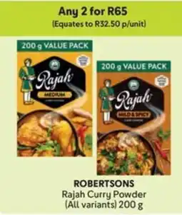 Makro ROBERTSONS Rajah Curry Powder offer