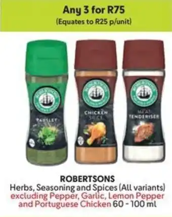 Makro ROBERTSONS Herbs, Seasoning and Spices offer