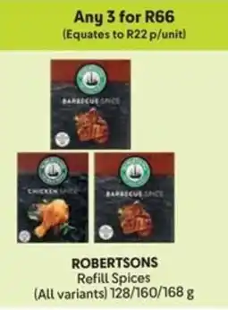 Makro ROBERTSONS Refill Spices offer