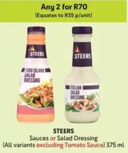 Makro STEERS Sauces or Salad Dressing offer