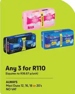 Makro ALWAYS Maxi Duos offer