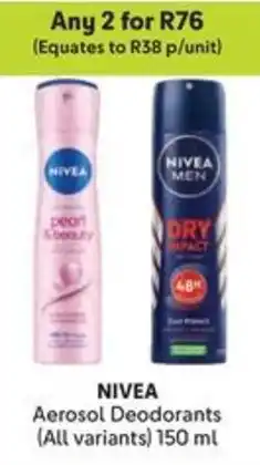 Makro NIVEA Aerosol Deodorants offer