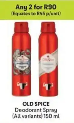 Makro OLD SPICE Deodorant Spray offer