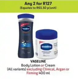 Makro VASELINE Body Lotion or Cream offer
