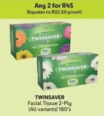 Makro TWINSAVER Facial Tissue 2-Ply offer