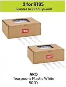 Makro ARO Teaspoons Plastic White offer