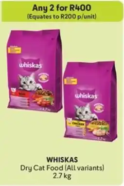 Makro WHISKAS Dry Cat Food offer