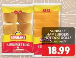 Shoprite Sunbake hamburger/ hot dog rolls offer