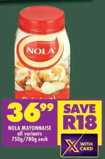 Shoprite Nola mayonnaise offer