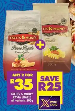 Shoprite Fatti's & moni's pasta shapes all variants offer