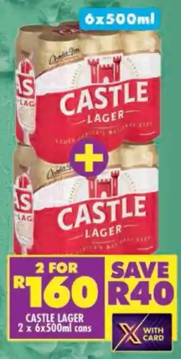 Shoprite Castle lager cans offer