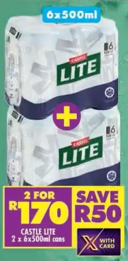 Shoprite Castle lite cans offer