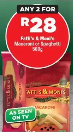 OK Foods Fatti's & Moni's Macaroni or Spaghetti offer