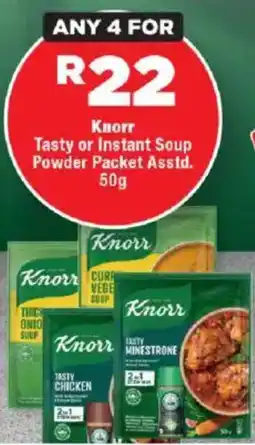 OK Foods Knorr Tasty or Instant Soup Powder Packet Asstd. offer