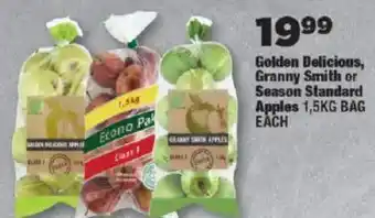 OK Foods Golden Delicious, Granny Smith or Season Standard Apples offer