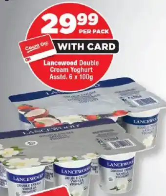 OK Foods Lancewood Double Cream Yoghurt Asstd. offer