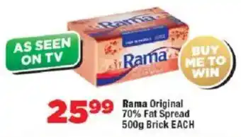 OK Foods Rama Original 70% Fat Spread Brick offer