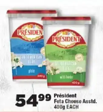 OK Foods Président Feta Cheese Asstd. offer
