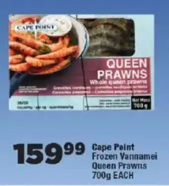 OK Foods Cape Point Frozen Vannamei Queen Prawns offer