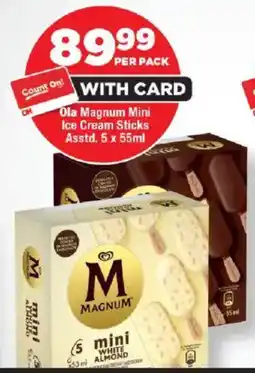 OK Foods Ola Magnum Mini Ice Cream Sticks Asstd. offer