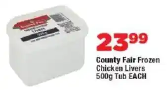OK Foods County Fair Frozen Chicken Livers Tub offer