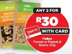 OK Foods Padkos Peanuts or Peanuts & Raisins offer