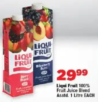 OK Foods Liqui Fruit 100% Fruit Juice Blend Asstd. offer