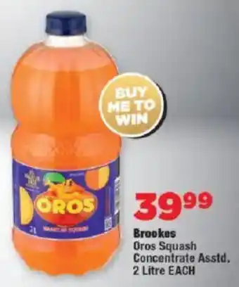 OK Foods Brookes Oros Squash Concentrate Asstd. offer