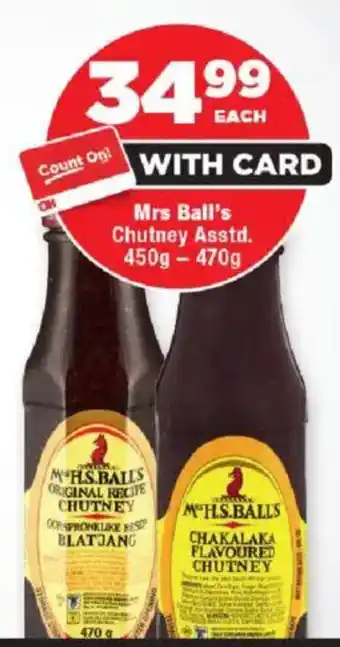 OK Foods Mrs Ball's Chutney Asstd. offer