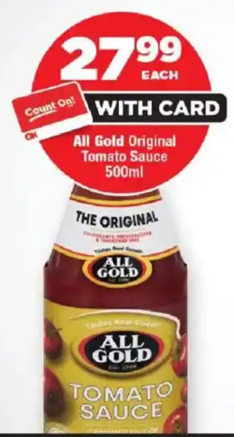 OK Foods All Gold Original Tomato Sauce offer