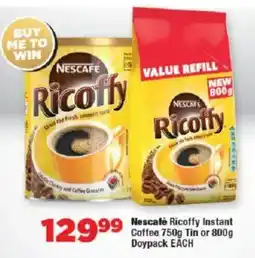 OK Foods Nescafé Ricoffy Instant Coffee Tin or Doypack offer