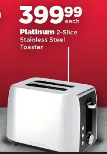 OK Foods Platinum 2-Slice Stainless Steel Toaster offer