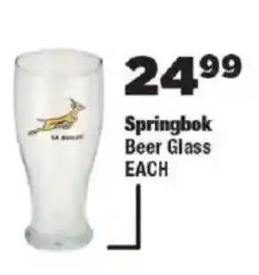 OK Foods Springbok Beer Glass offer