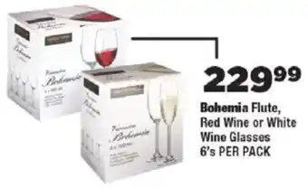OK Foods Bohemia Flute, Red Wine or White Wine Glasses offer