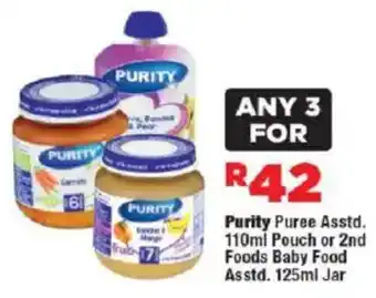 OK Foods Purity Puree Asstd. Pouch or 2nd Foods Baby Food Asstd. offer