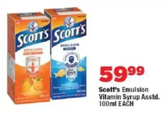 OK Foods Scott's Emulsion Vitamin Syrup Asstd. offer