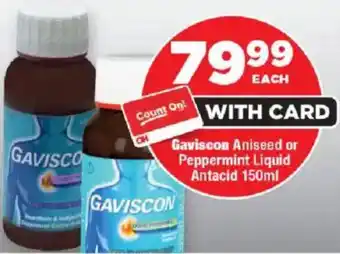 OK Foods Gaviscon Aniseed or Peppermint Liquid Antacid offer