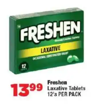 OK Foods Freshen Laxative Tablets offer