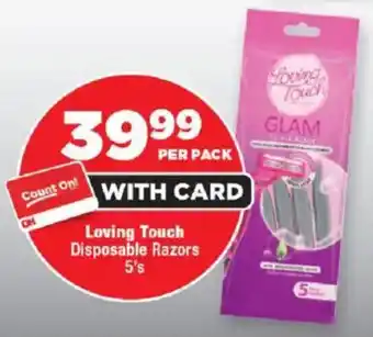 OK Foods Loving Touch Disposable Razors offer