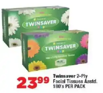 OK Foods Twinsaver 2-Ply Facial Tissues Asstd. offer