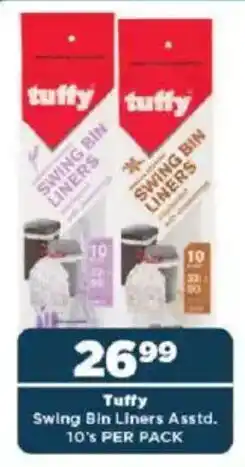 OK Foods Tuffy Swing Bin Liners Asstd. offer