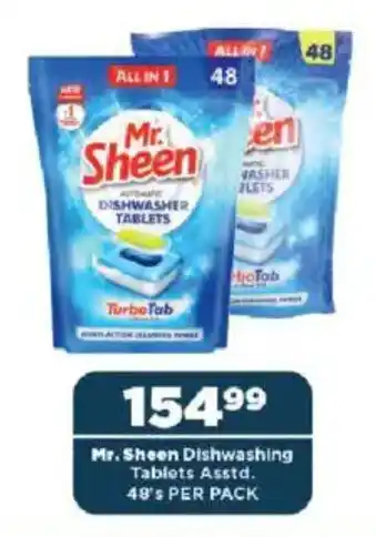 OK Foods Mr. Sheen Dishwashing Tablets Asstd. offer