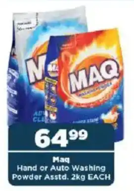 OK Foods Maq Hand or Auto Washing Powder Asstd. offer