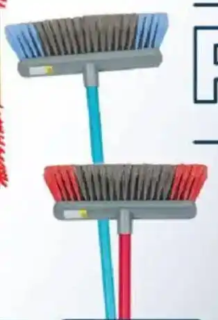 OK Foods Addis Stiff Bristle Broom Asstd. offer